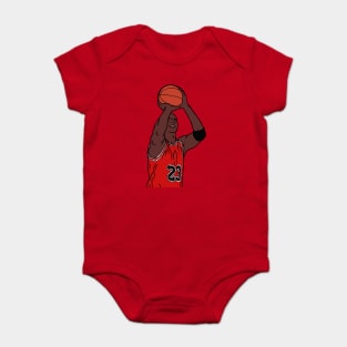 Michael Jordan Eyes Closed Free Throw Baby Bodysuit